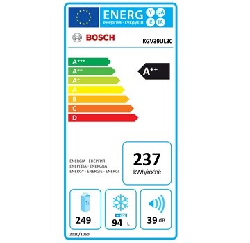 Bosch KGV39UL30 spotřeba energie